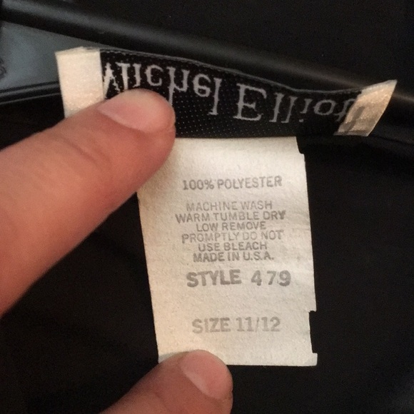 Michel Elliot black & gold trim blouse NWT sheer - Picture 10 of 16